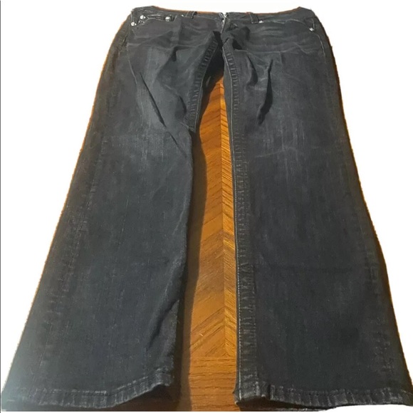 Miss Me Womens Rhinestone Black Skinny Jeans! Size 32x36 - Picture 1 of 6